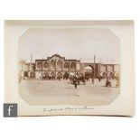 An early 20th Century photograph album of a visit to Tehran dated 1909 with images of the Kasvin