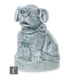 Suffragette Interest - An early 20th Century continental figure of a seated dog with Votes For