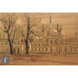 TALBOT HICKS (CONTEMPORARY) - Brighton Pavilion, ink and wash drawing, signed, framed,