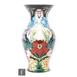A large Moorcroft Pottery vase decorated in the Hidcote pattern designed by Philip Gibson,