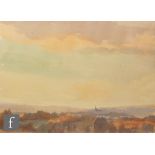 PERCY HIPKISS, RBSA (1912-1995) - 'Evening Mist', watercolour, signed, titled on label verso,