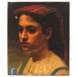 ENGLISH SCHOOL (LATE 19TH CENTURY) - Portrait of a Neapolitan peasant girl, bust length,