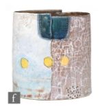 Craig Underhill - Plans - Slab built vessel with engobes (slips), glazes, oxides and stains,