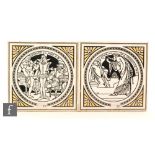 Mintons - A collection of 19th Century 'Shakespeare series' tiles, designed by John Moyr Smith,