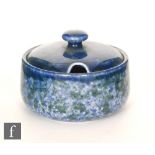 Ruskin Pottery - A small early 20th Century small box of circular form with a shallow knopped cover,
