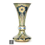 William Moorcroft - James Macintyre & Co - An early 20th Century Green and Gold Florian Ware design