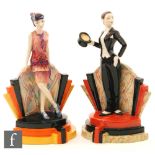 Two Kevin Francis figures from the Ritzy Girl Series,
