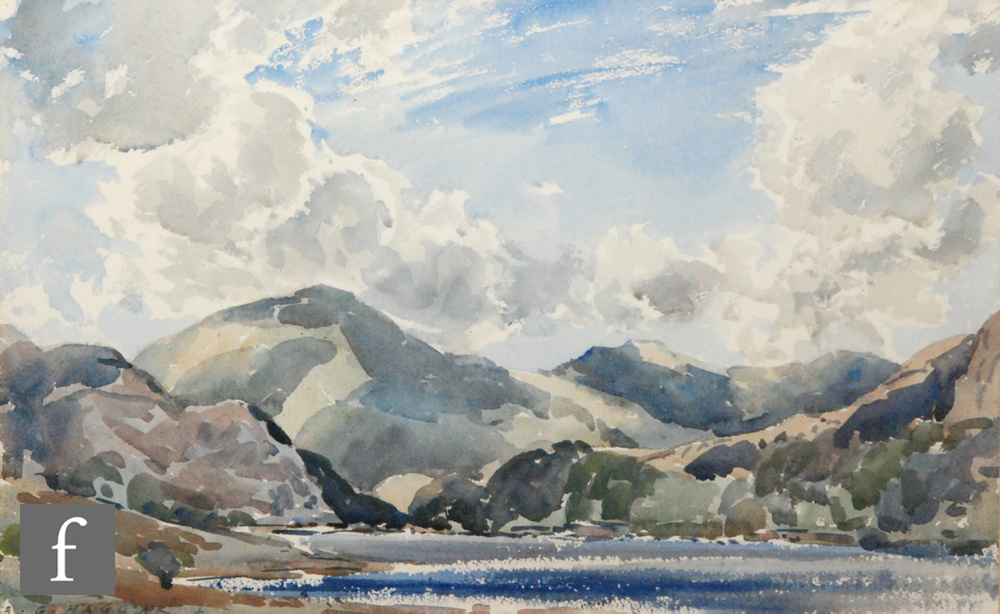 REGINALD HAGGAR, RI (1905-1988) - 'Breezy Day, Llyn Dinas', watercolour, signed,