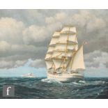 PETER McDONAGH WOOD (1914-1982) - The American sailing ship 'Eagle' at sea, oil on canvas, signed,