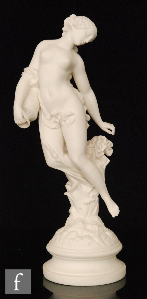 A late 19th Century Robinson and Leadbetter Parian figure entitled Evening Dew modelled as a nude