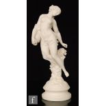 A late 19th Century Robinson and Leadbetter Parian figure entitled Evening Dew modelled as a nude