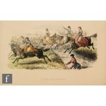 AFTER JOHN LEECH - A collection of ten coloured steeple chase prints, various titles, framed,