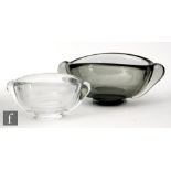 A pair of post war Orrefors graduated bowls,