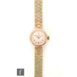A ladies 9ct hallmarked Record wrist watch,