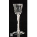 An 18th Century drinking glass circa 1765,