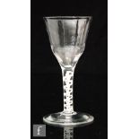 An 18th Century drinking glass circa 1765,