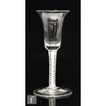 An 18th Century drinking glass circa 1765,