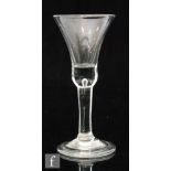 An 18th Century drinking glass circa 1740,