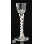 An 18th Century cordial glass circa 1765,