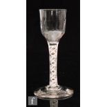 An 18th Century drinking glass circa 1765,