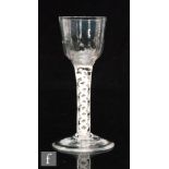 An 18th Century drinking glass circa 1765,