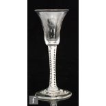 An 18th Century drinking glass circa 1765,