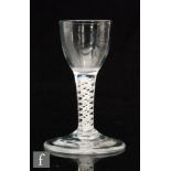 A small 18th Century Dram glass circa 1765,