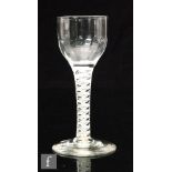 An 18th Century drinking glass circa 1765,