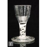 An 18th Century firing glass circa 1765,