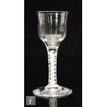 An 18th Century drinking glass circa 1765,