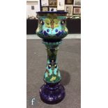 An early 20th Century Burmantofts jardiniere and pedestal,