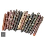 A Conway Stewart 27 fountain pen, another 14, a Universal pen, an Onoto, a Stephens,