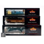 Three OO gauge Bachmann diesel locomotives, 32-401 Class 25/3 BR blue '25279',