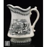 A Staffordshire Crimean War 'Charge of the Scots Greys at Balaclava' jug,