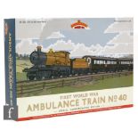 An OO gauge Bachmann 30-325 First World War Ambulance Train No.