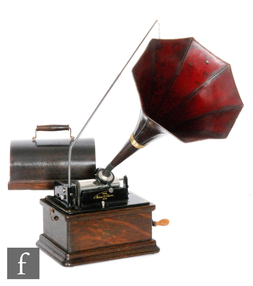 An Edison Fireside phonograph,