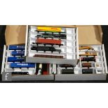 A collection of OO gauge rolling stock, including Hornby, Triang and kit built examples.