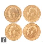 George V - Half sovereigns, 1912 x 2,