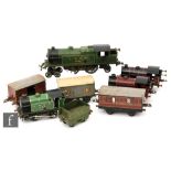 Four O gauge Hornby clockwork locomotives, a No.