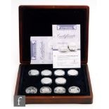 Elizabeth II - Twenty silver proof coins to commemorate the Liverpool 800th Anniversary,