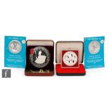 Jamaica - A 1978 twenty five dollar silver proof coin, two 1962 ten dollar silver proof coins,