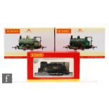 Two OO gauge Hornby 0-4-0T Peckett W4 tank locomotives, DCC Ready,