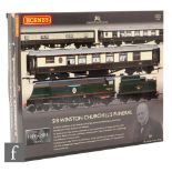 An OO gauge Hornby R3300 Sir Winston Churchill's Funeral Train Pack, DCC Ready,