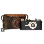 A Leica model 1a camera serial number 32019 with Letz Elmar1:3,