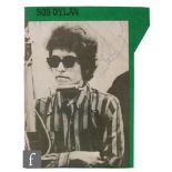 A signed Bob Dylan cutting, in blue ink,