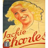 After Jaston Girbal - A 1940s French poster depicting a smiling blonde haired French girl Jacky