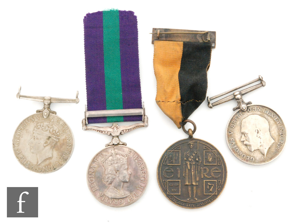 A 1917-1921 Irish War of Independence 'Black and Tan' General Service Medal,