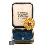 A late 19th Century 9ct hallmarked Football League medal awarded to William (Billy) Bassett of West