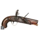 A small 19th Century flintlock pistol,
