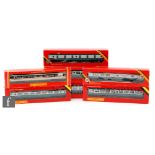 A collection of ten OO gauge Hornby BR coaches, mostly Inter-City, boxed.